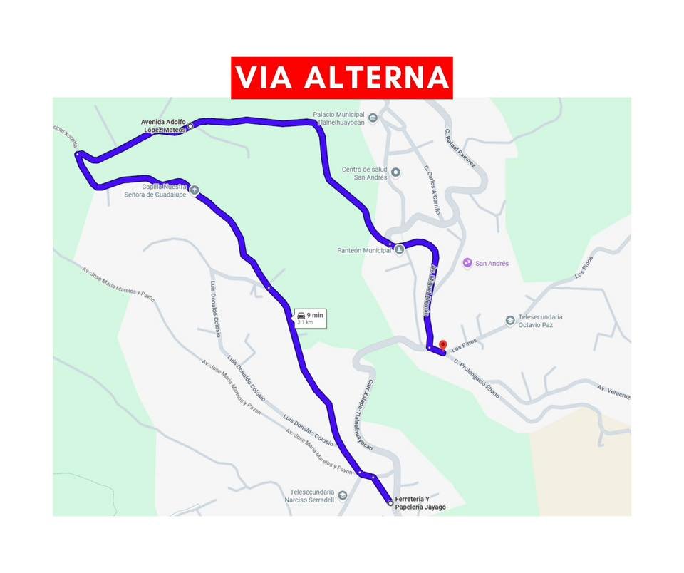t Cierran vialidad Otilpan-San Andrés, en Tlalnelhuayocan