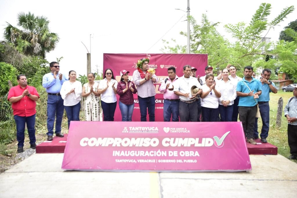 2-4-1024x683 Inaugura alcalde de Tantoyuca pavimentación del tramo Palmital San Lorenzo–Zapotal San Lorenzo